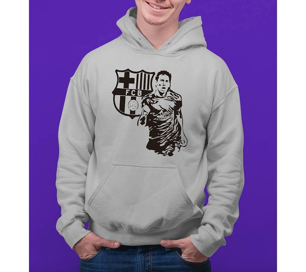 Messi 2 Mens Hoodie - Grey