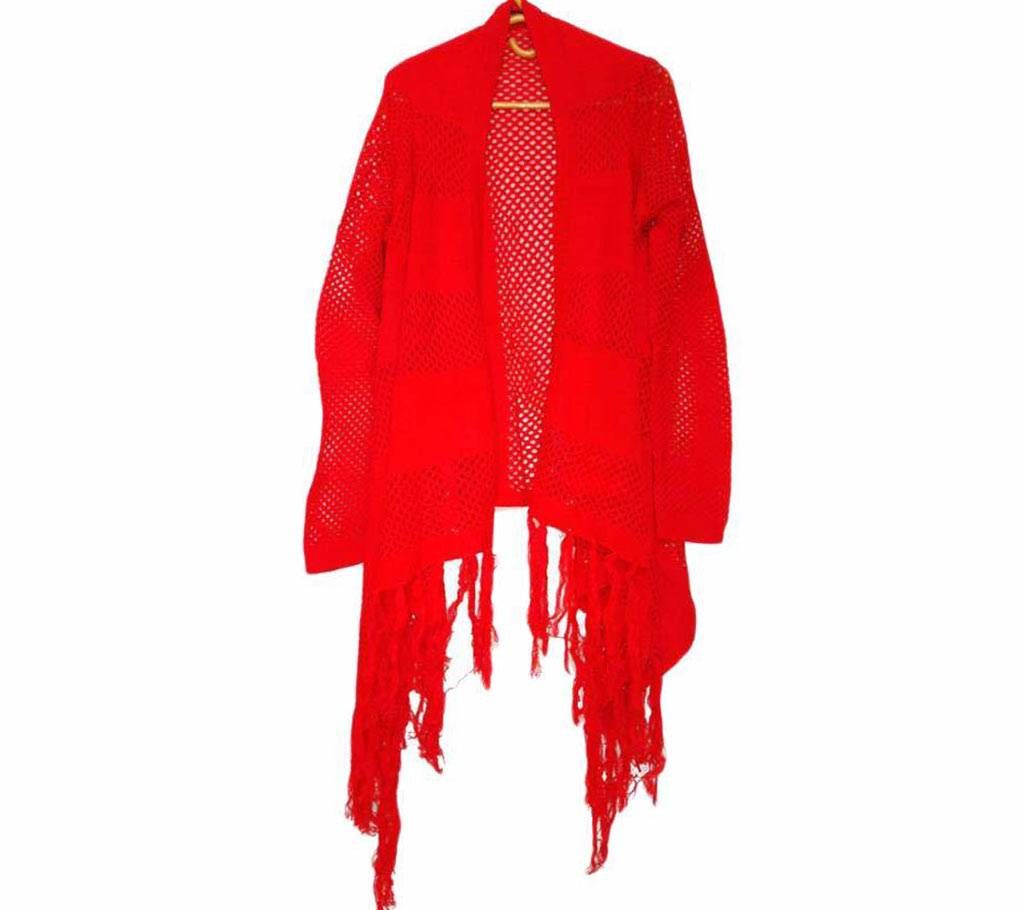 Fashionable Ladies Woolen Long Sleeve Poncho