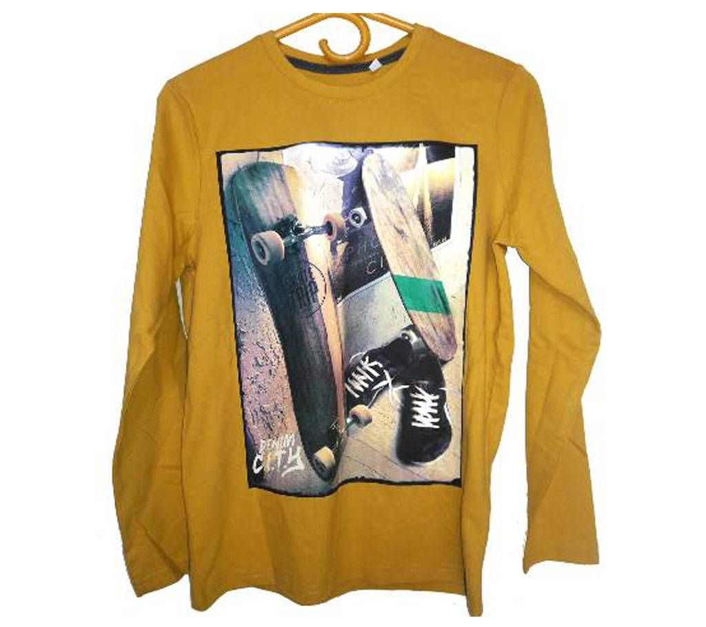 Boys Full Sleeve Round Neck T-Shirt