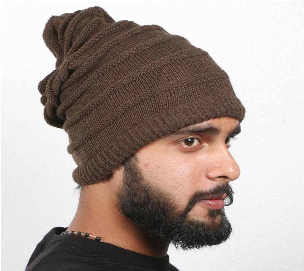 Menz Winter Beanie Hat-Olive