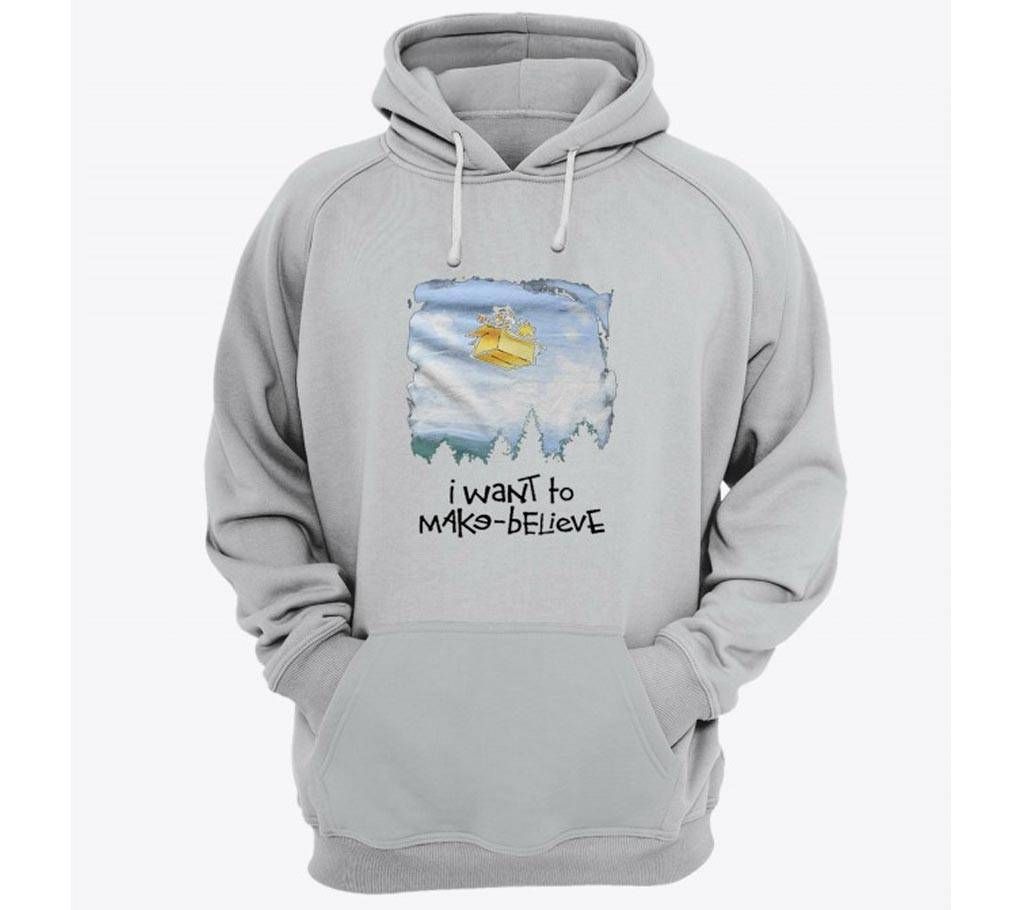 Wish-Grey Melange-Mens-Hoodie