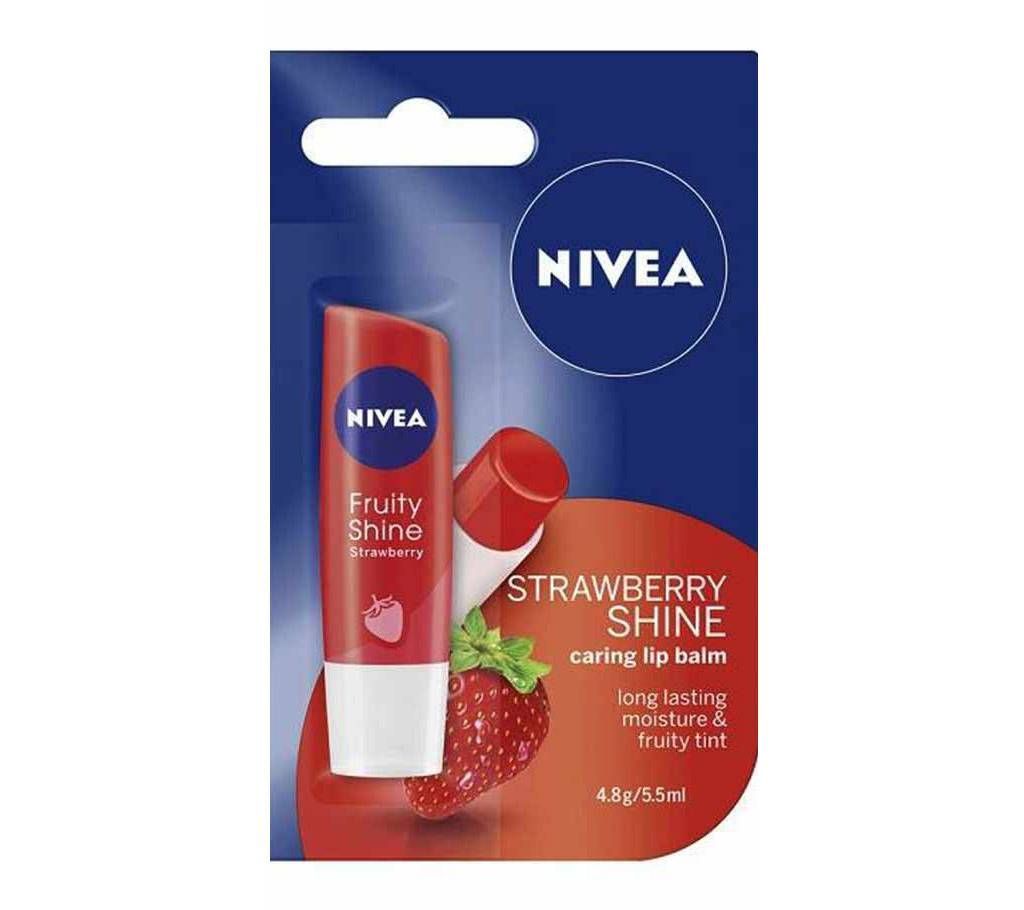 NIVEA® Strawberry Shine Lip Caring Balm 4.8g Germany