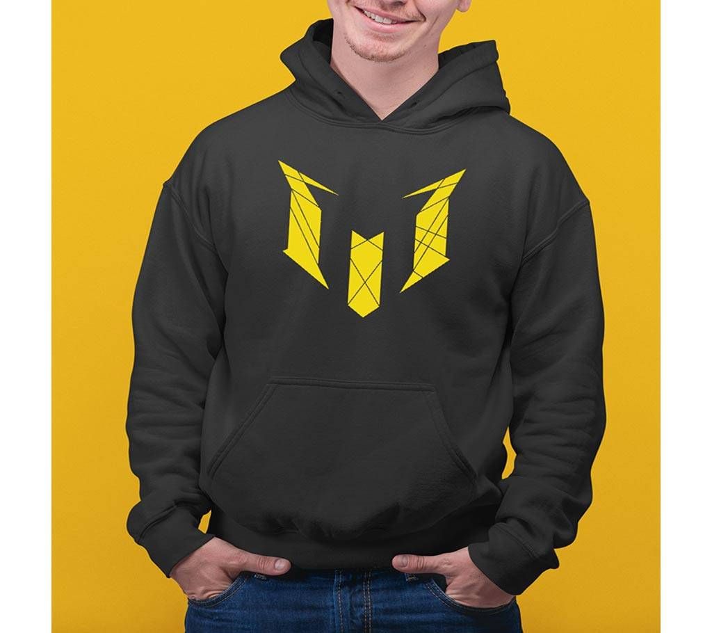 Messi Logo Hoodie - Black