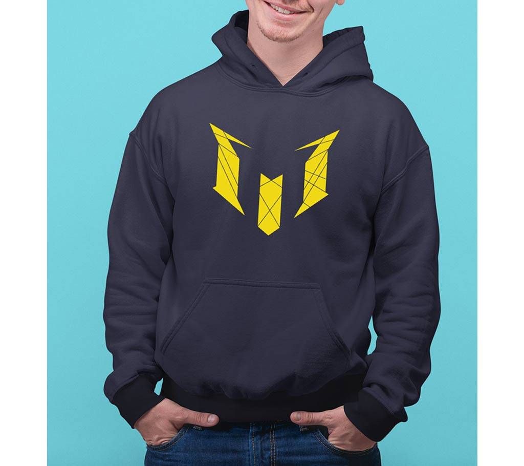 Messi Logo Mens Hoodie - Blue