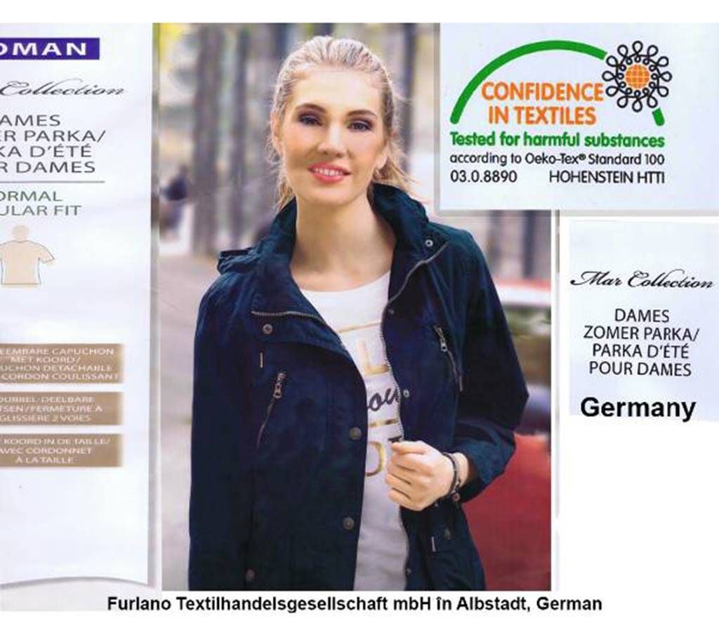 Best Quality Cotton Jacket  for Ladies From Germany