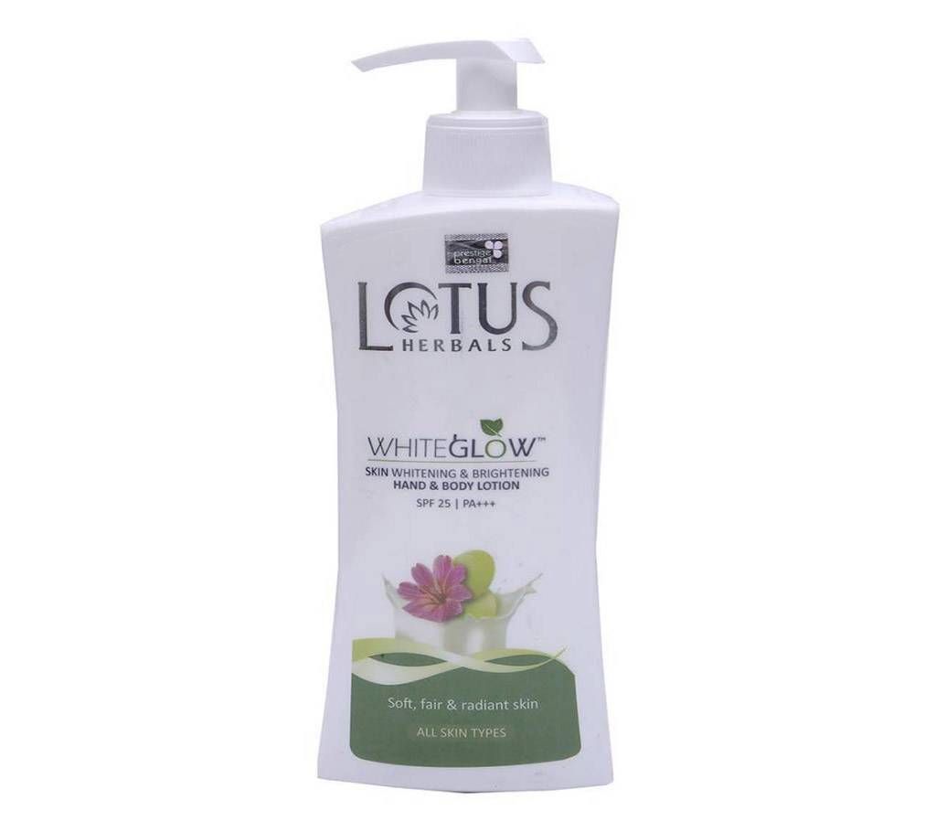 Lotus Herbals Hand & Body Lotion - Whiteglow SPF 25 300ml India