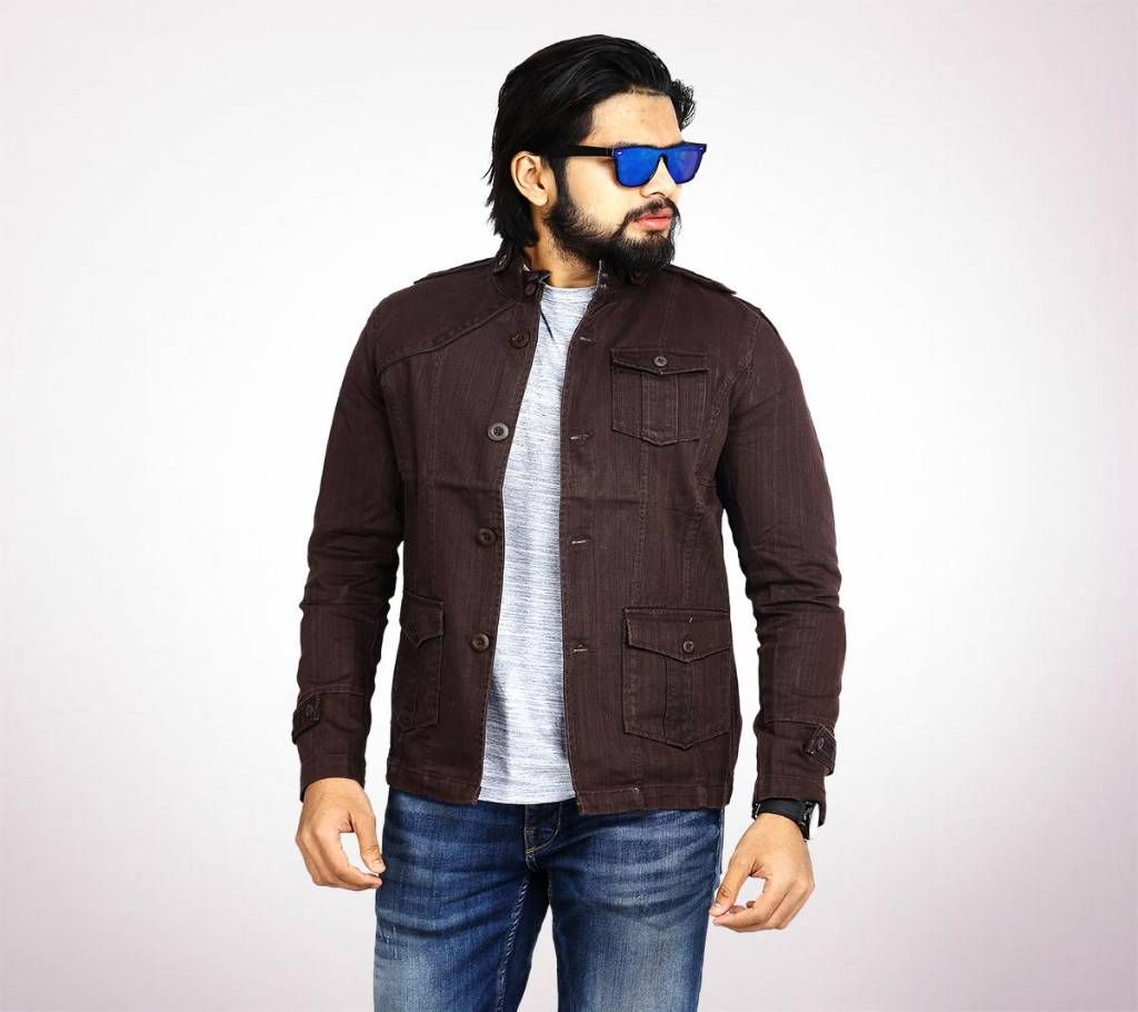 Chocolate twill Casual jacket