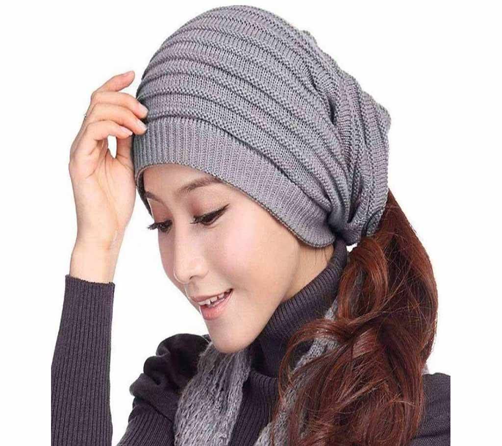 Winter woolen cap for women