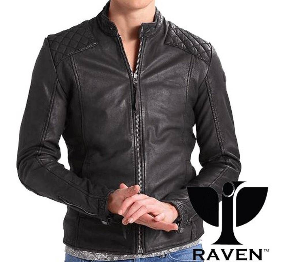 RAVEN BLACK CROPPED QUILTED JACKET