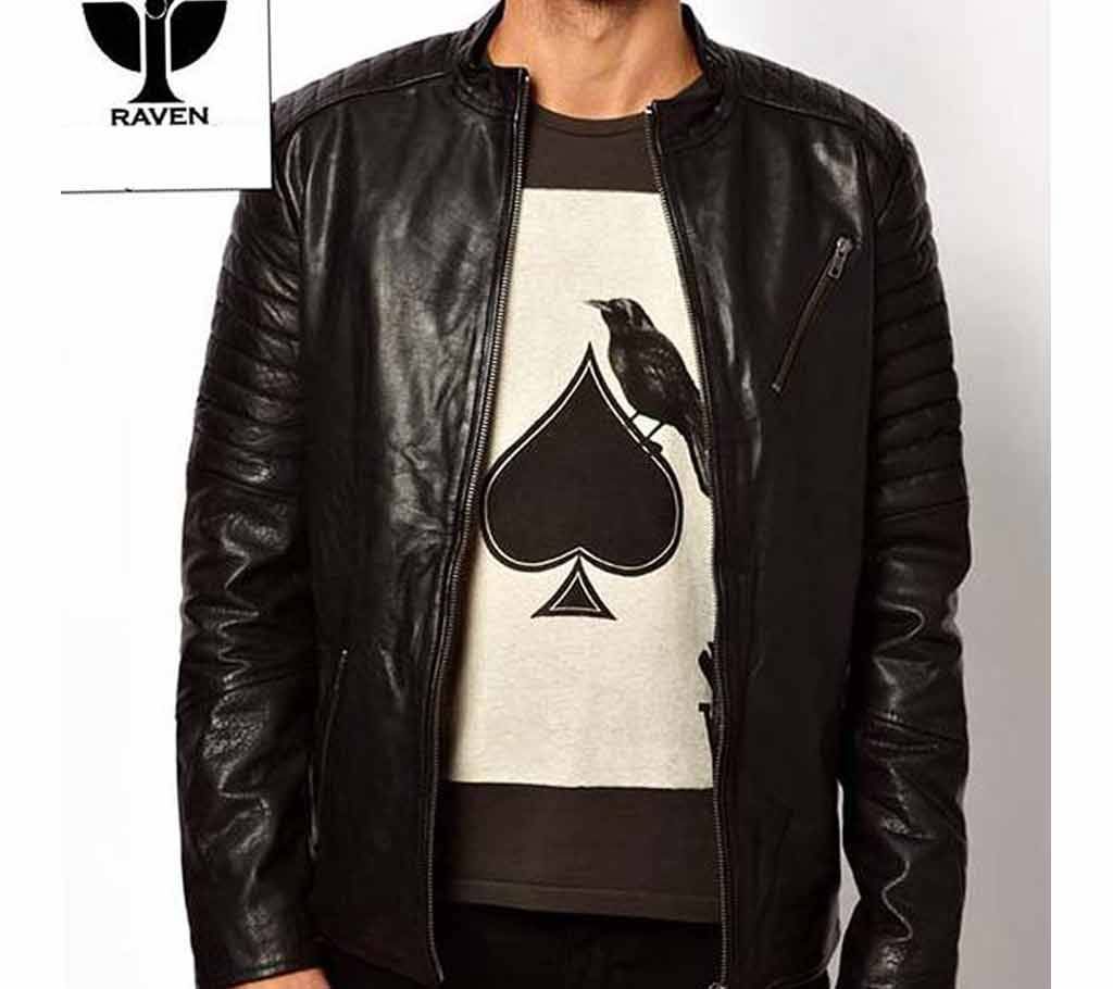 RR02 MENS GENUINE LEATHER QUILTED LINING JACKET