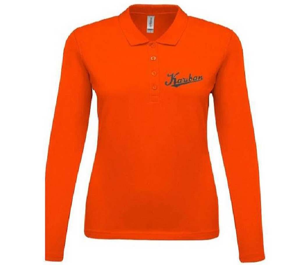 Ladies Full Sleeve Polo Shirt