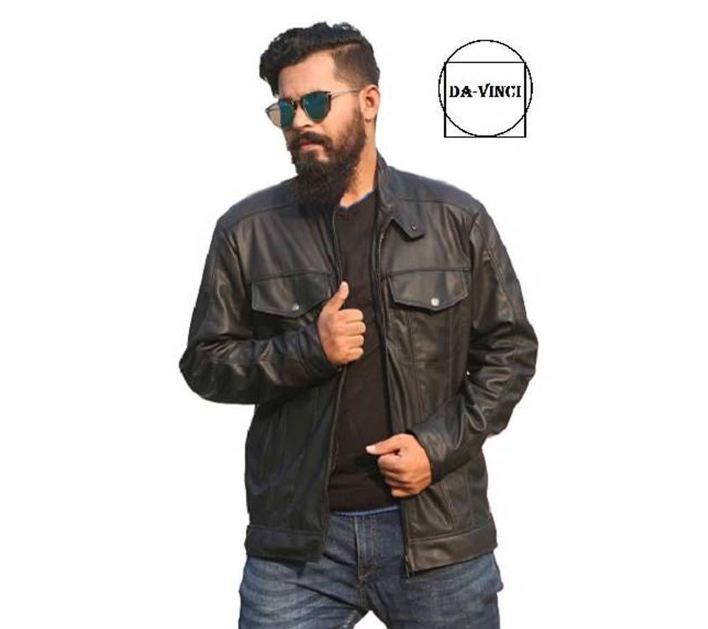 Mens Synthetic Leather Jacket DV 21