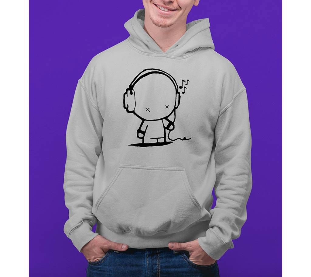 Music Mens Hoodie - Grey