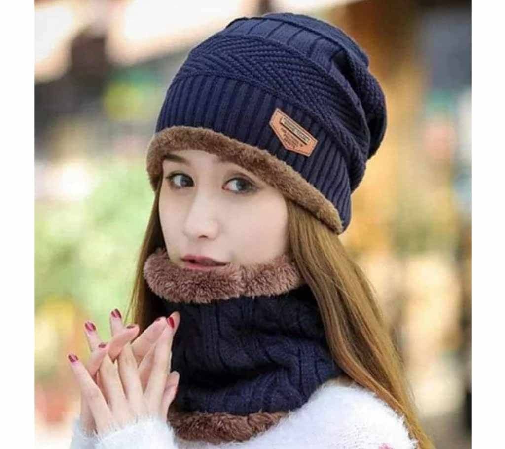Winter warm Cap Men & Women - Navy Blue