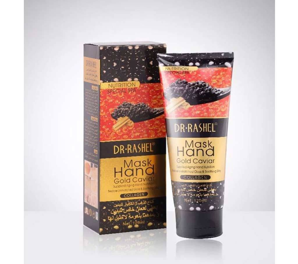 DR.RASHEL Nourish Whitening Moisturizing Skin Care Firming Soften Gold Caviar Hand Cream Peel Off Hand Mask 120ml China