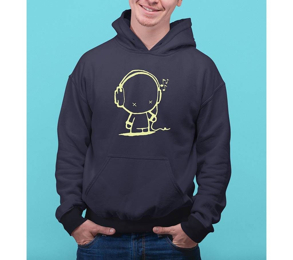 Music Mens Hoodie - Blue