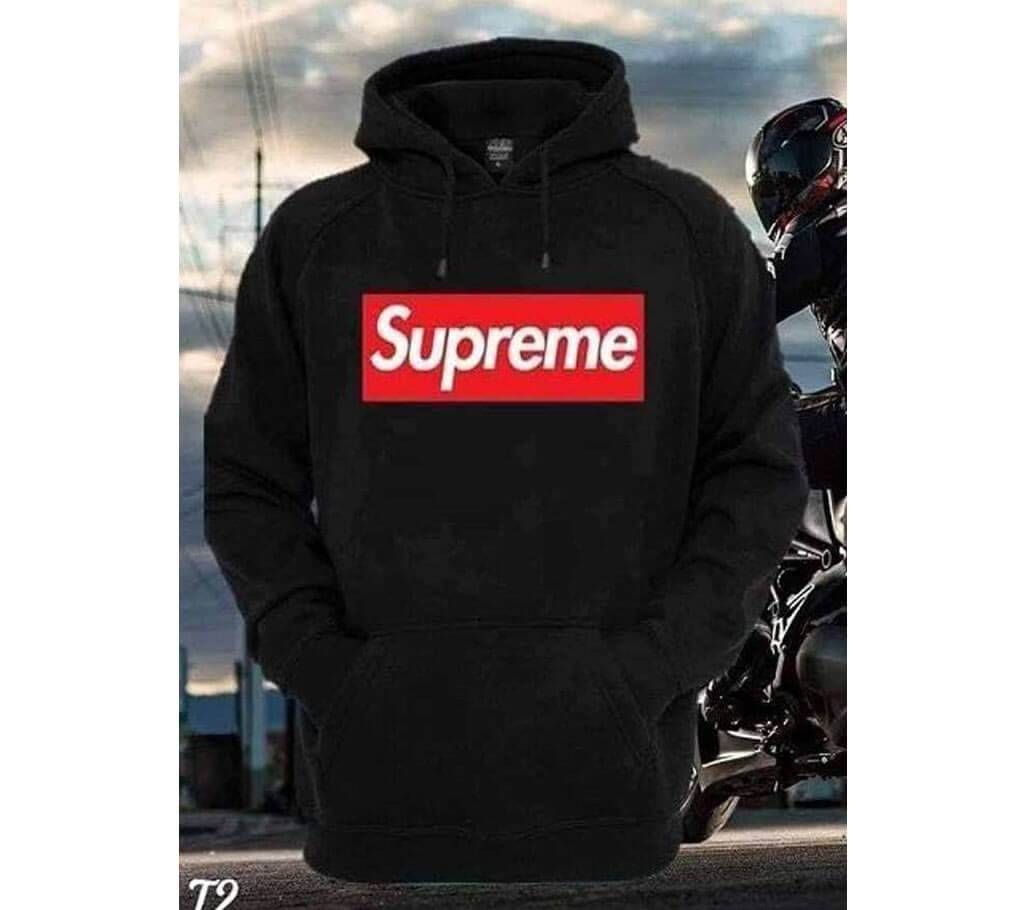 Mens Trendy Hoodie - Supreme - Black - DID