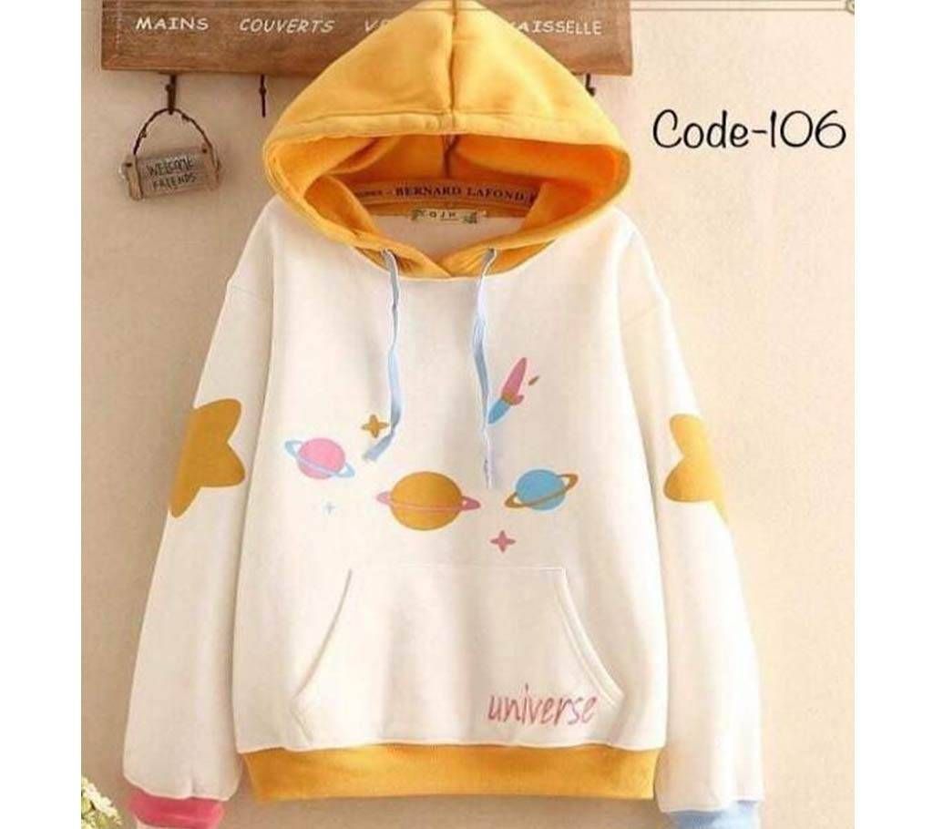 Womens Full Sleeve Stylish Hoodie