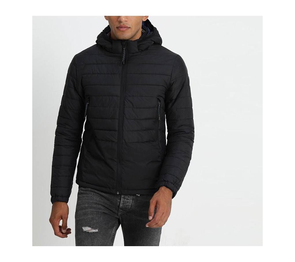 Gents Full Sleeve Black Puffer jacket