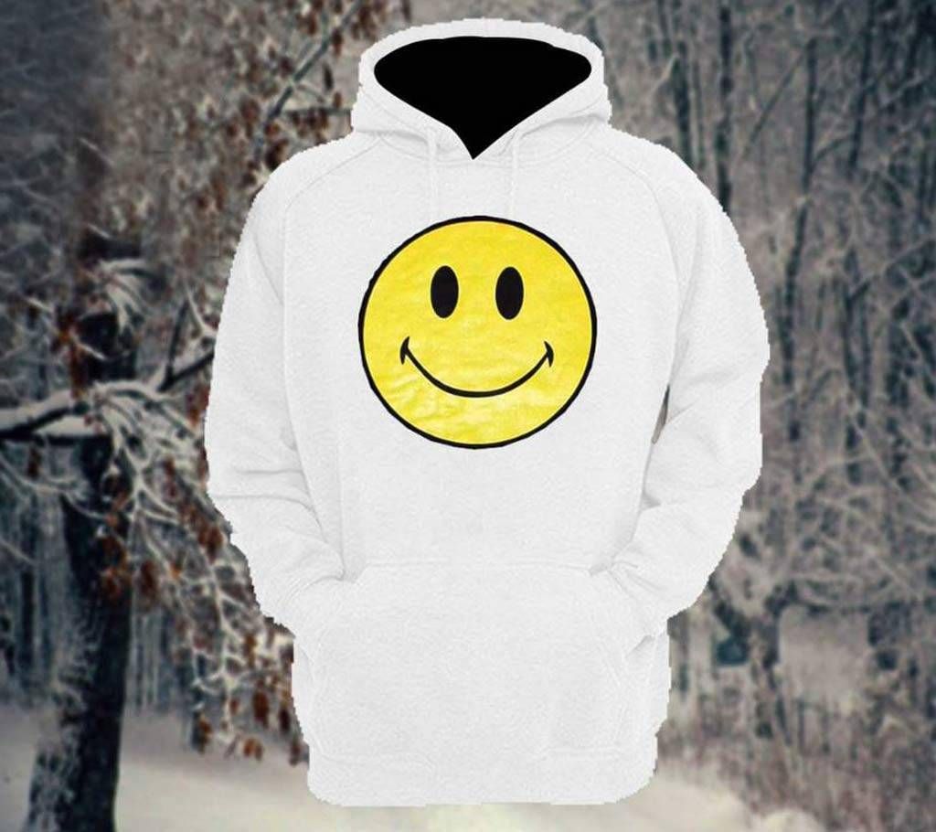 Smile Full Sleeve Gents Casual Hoodie