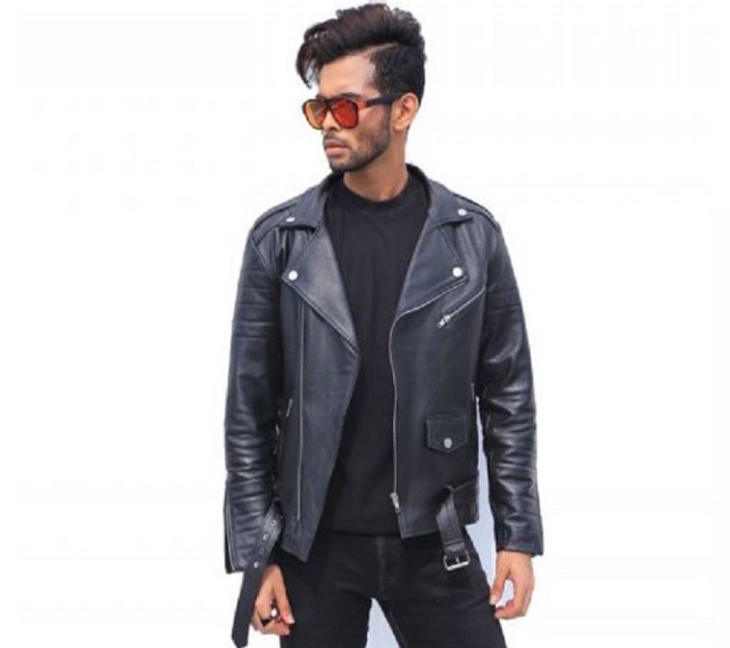 RAVEN CROPPED QUILTED BIKER JACKET WITH BELT