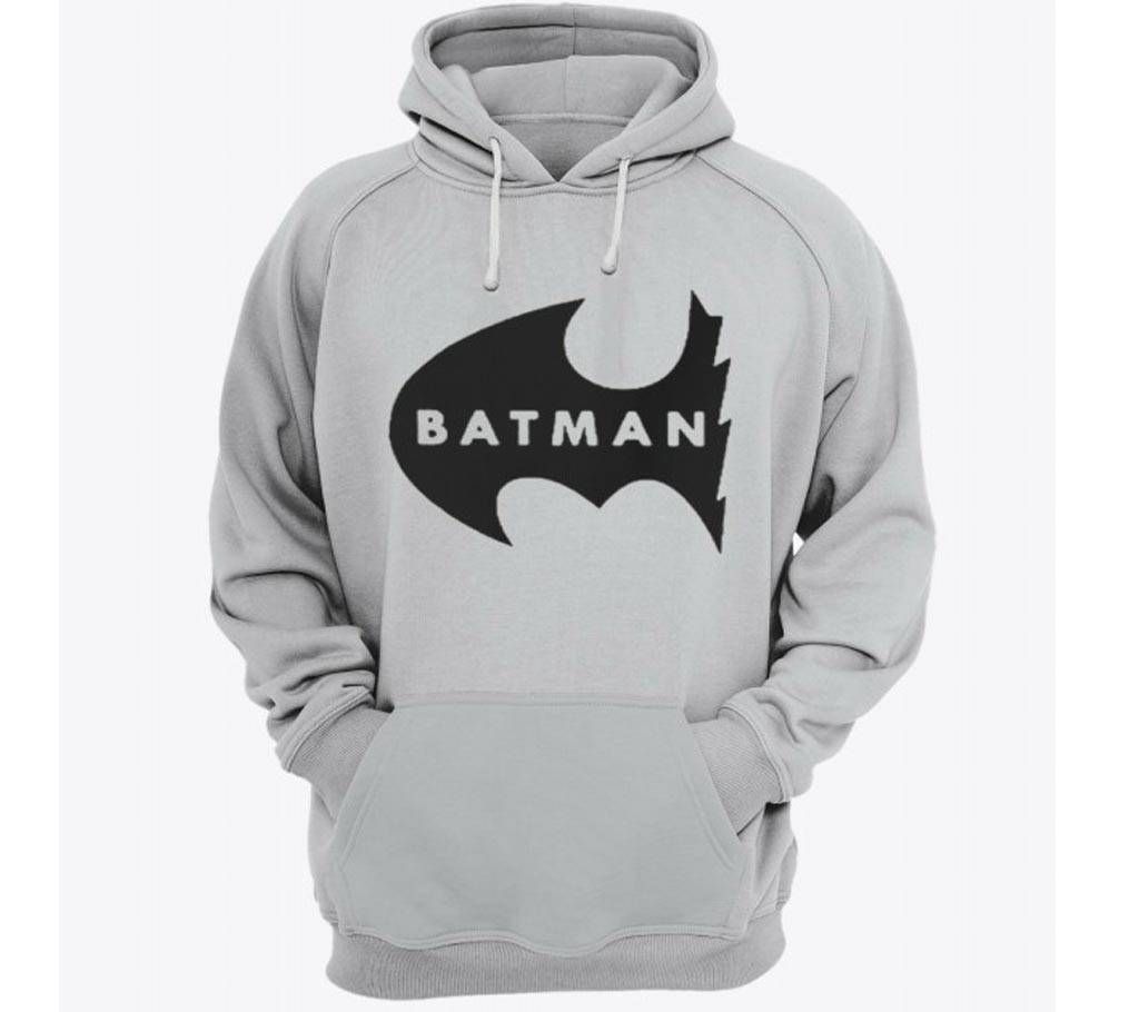 Batman-Grey Melange-Mens-Hoodie