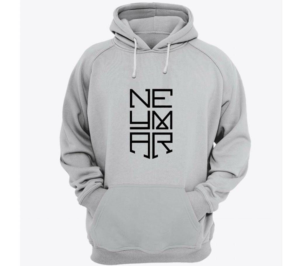 Neymar-Grey Melange-Mens-Hoodie
