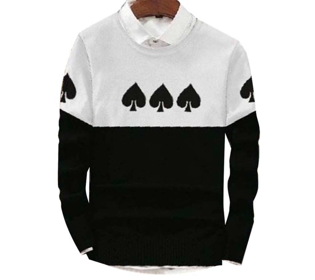 Casual Sweatshirt_SPADE_Black/White - TS 09 - LBS