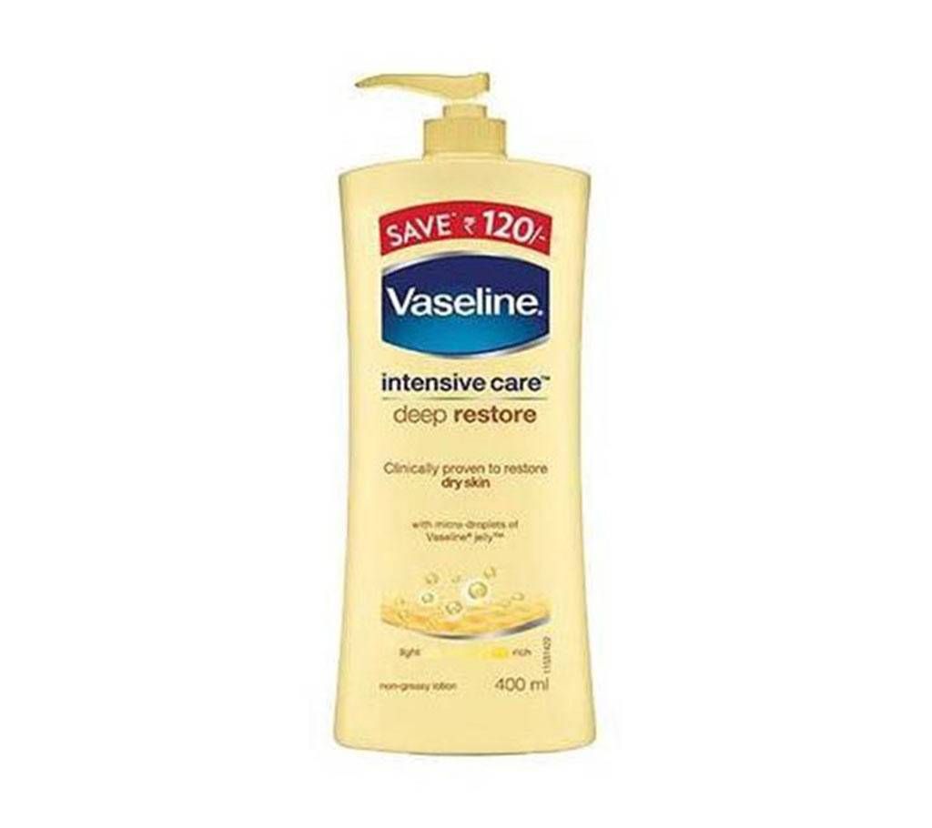 Vaseline intensive care DEEP restore body lotion for dry skin 400ml - South Africa