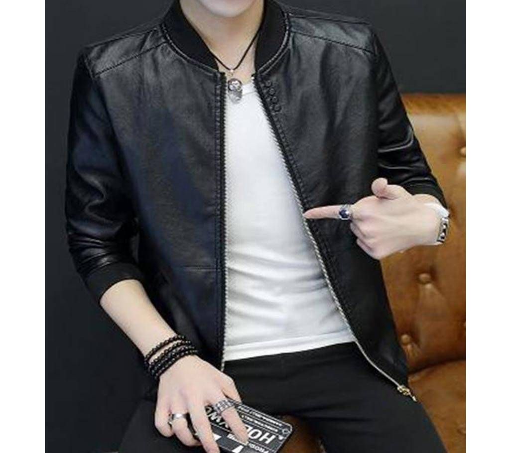 Gents PU Leather Full Sleeve Jacket