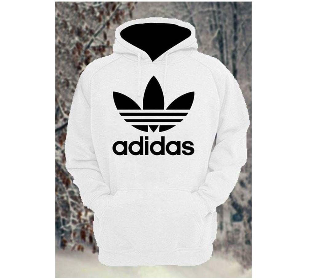 adidas white Hoodie