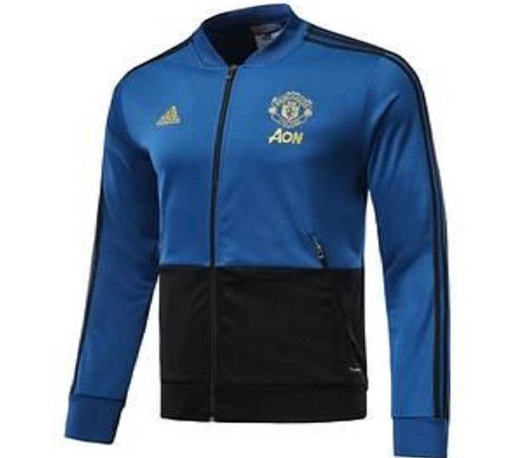 Man Utd Blue Full Sleeve Sports Jacket