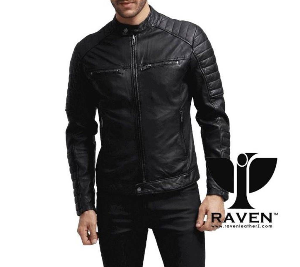SLIM FIT QUILTED MOTO RIDER JACKET