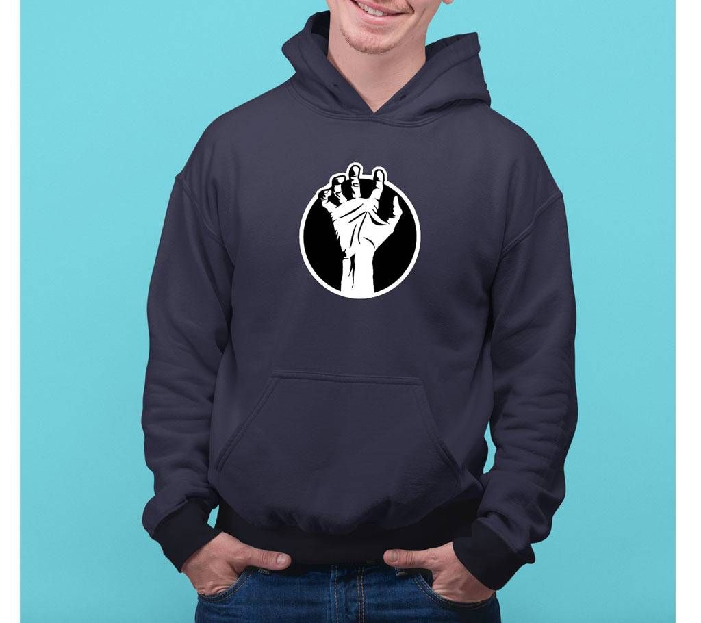 Hand Mens Hoodie - Blue