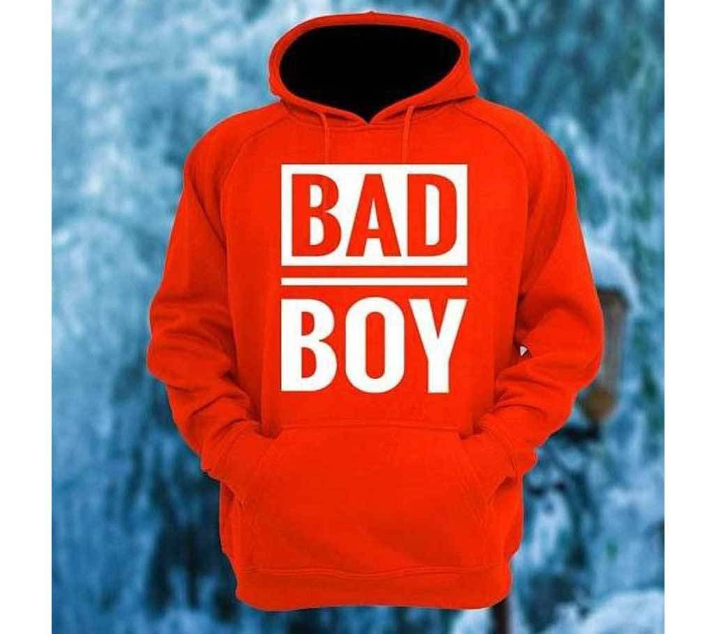 Red color Bad Boy Turkey Cotton Hoodie Foe Men