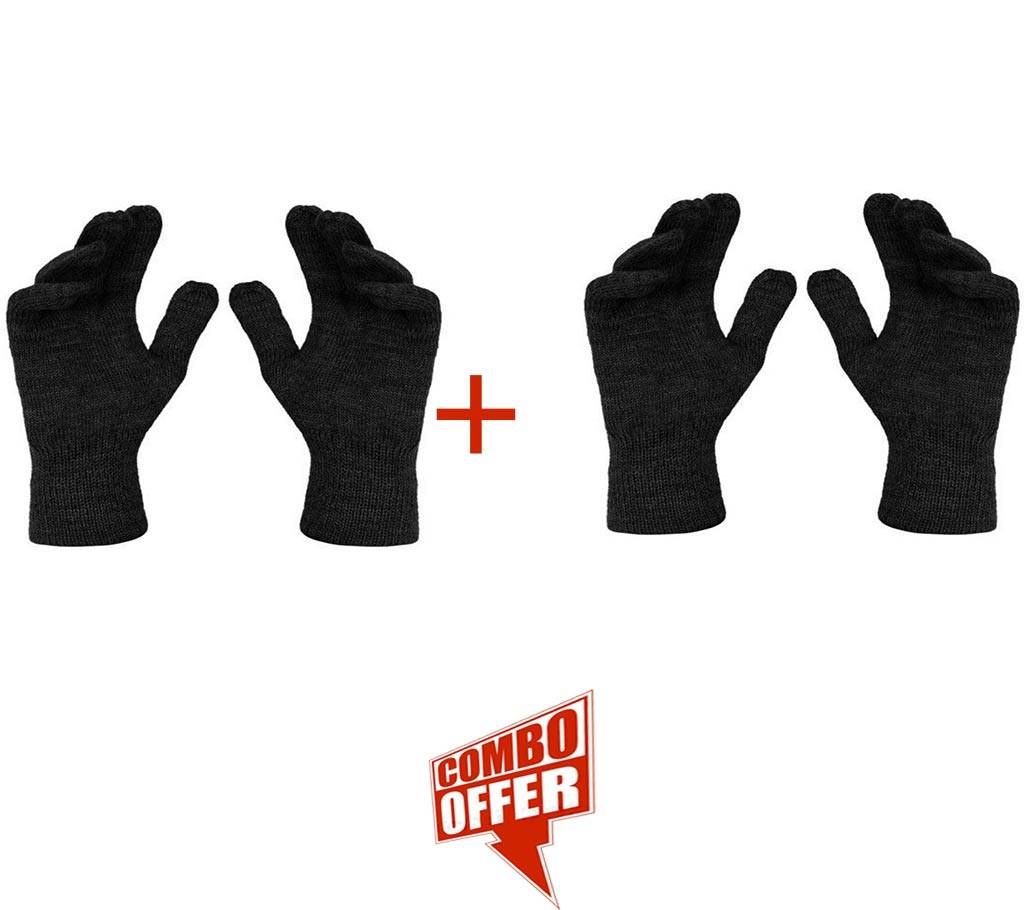 Cotton String Knit Hand Gloves Combo