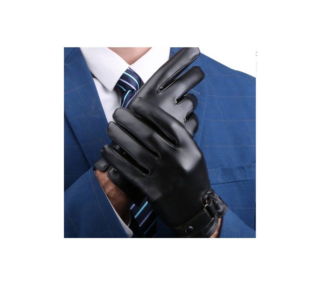 Winter Leather Motorcycle Gloves 