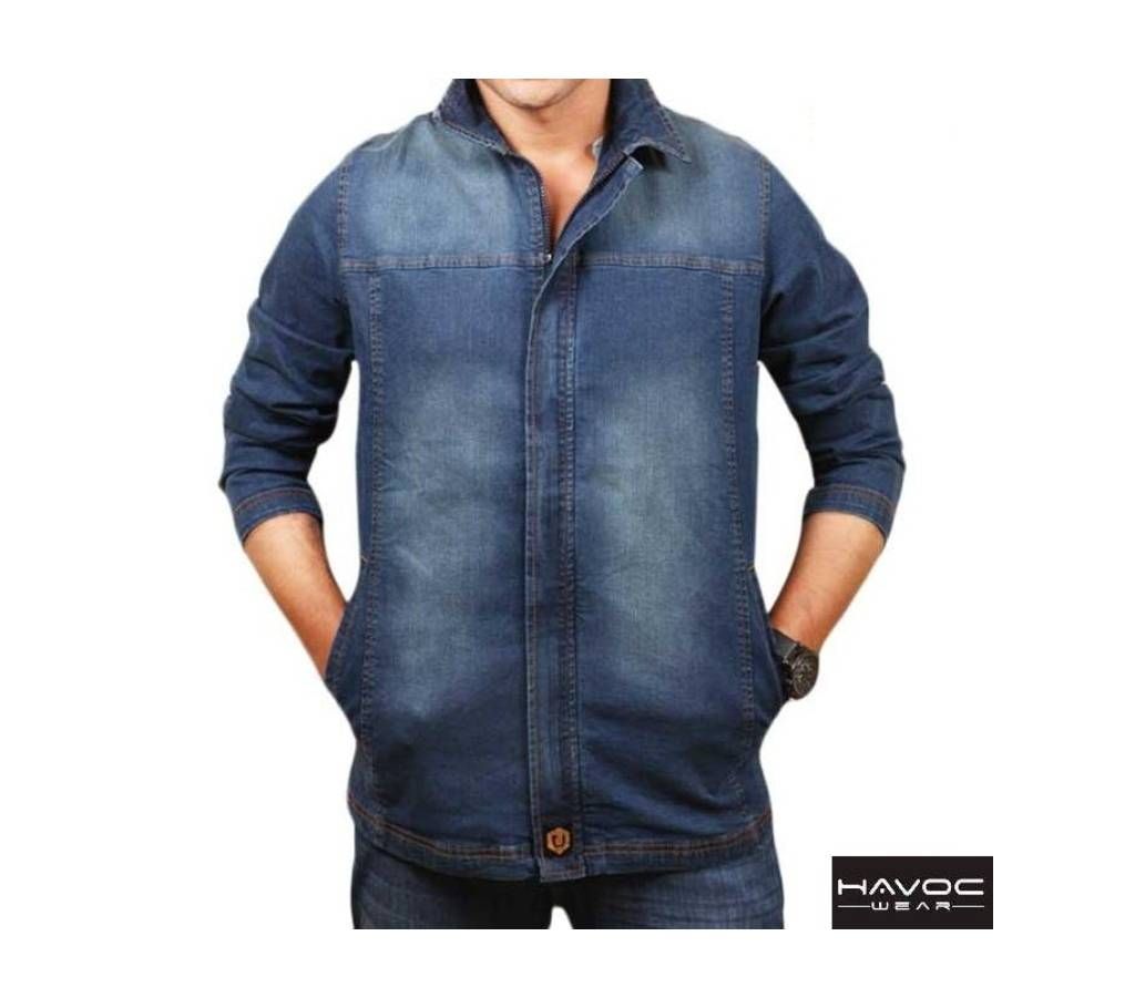 Gents Full Sleeve Denim Stretched Jacket