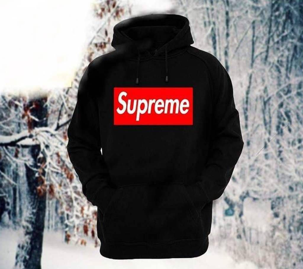 supreme black Hoodie