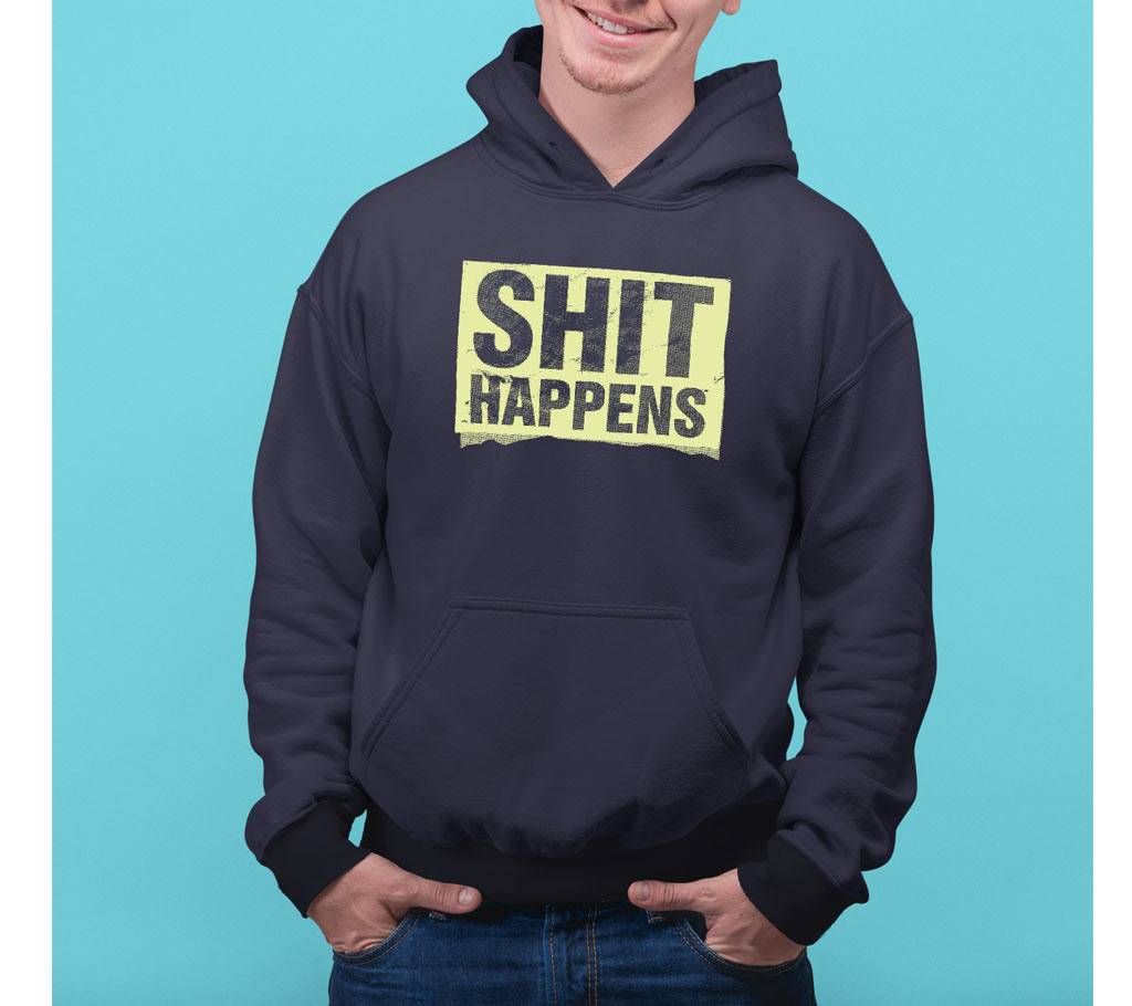 Happen Mens Hoodie - Blue