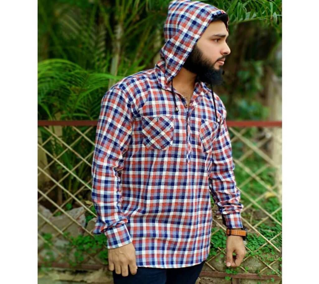 GENTS, COTTON LONG-SLEEVE REMOVABLE HOODIE KATUA.