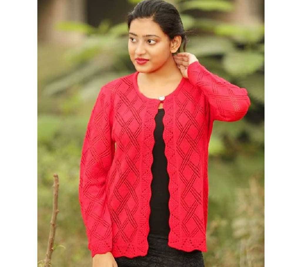 Red Short Cardigan for Girl