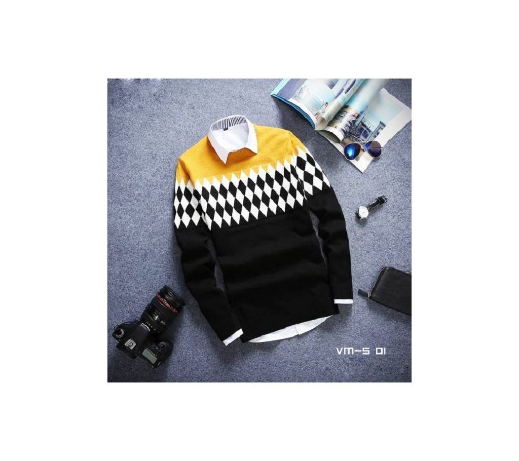 Yellow Premium Quality Sweat Shirt for Men  VM-S-01  VES