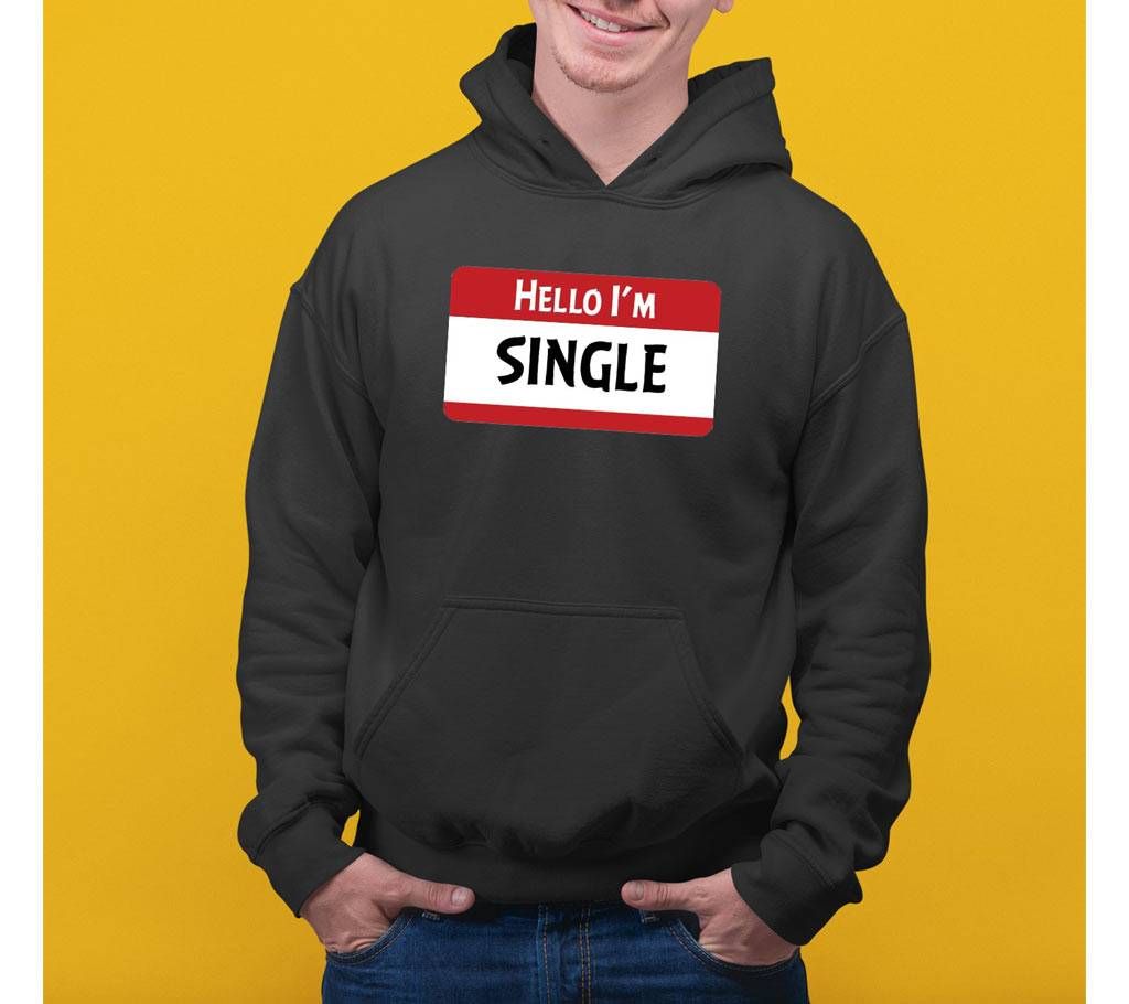 HELLO Mens Hoodie - Black