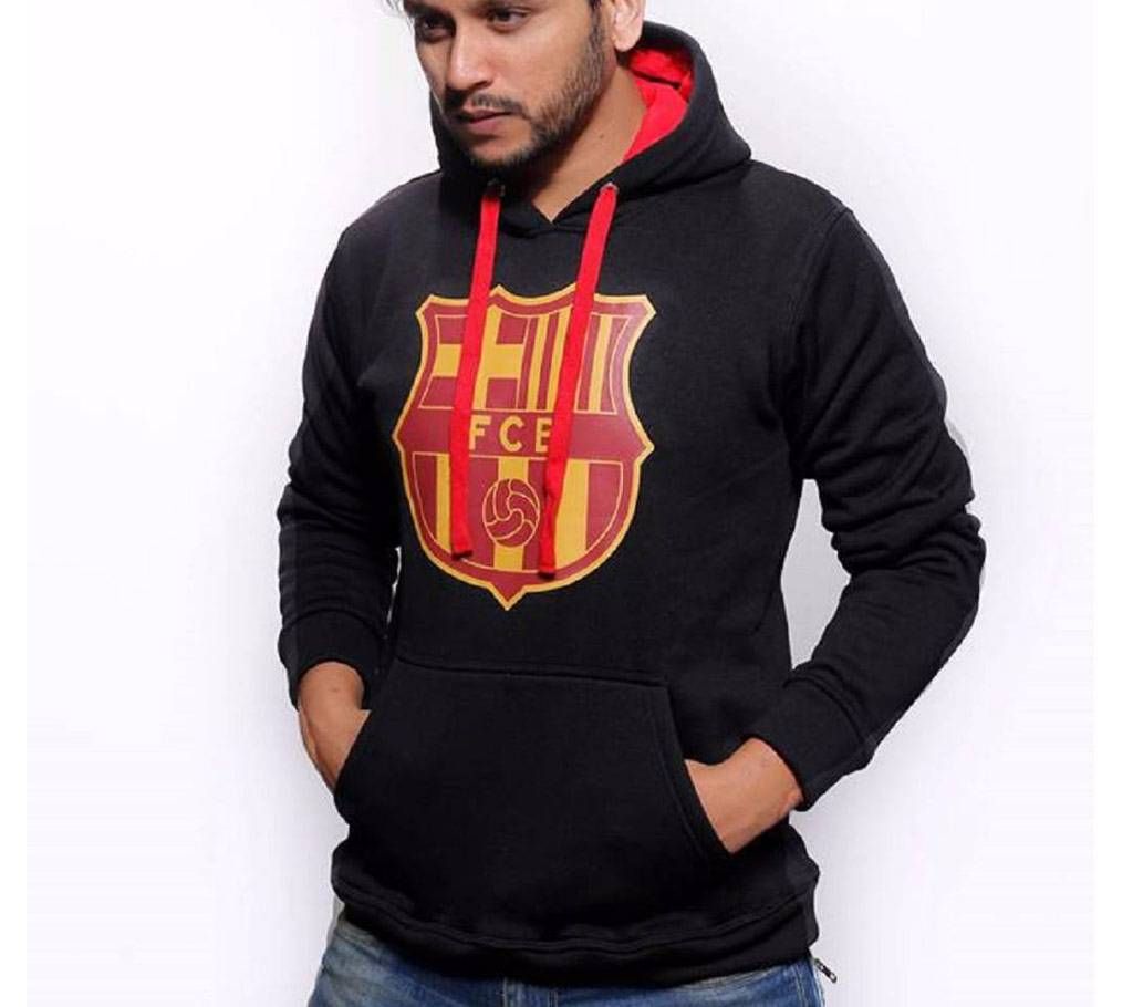 Barcelona printed hoodie for men 