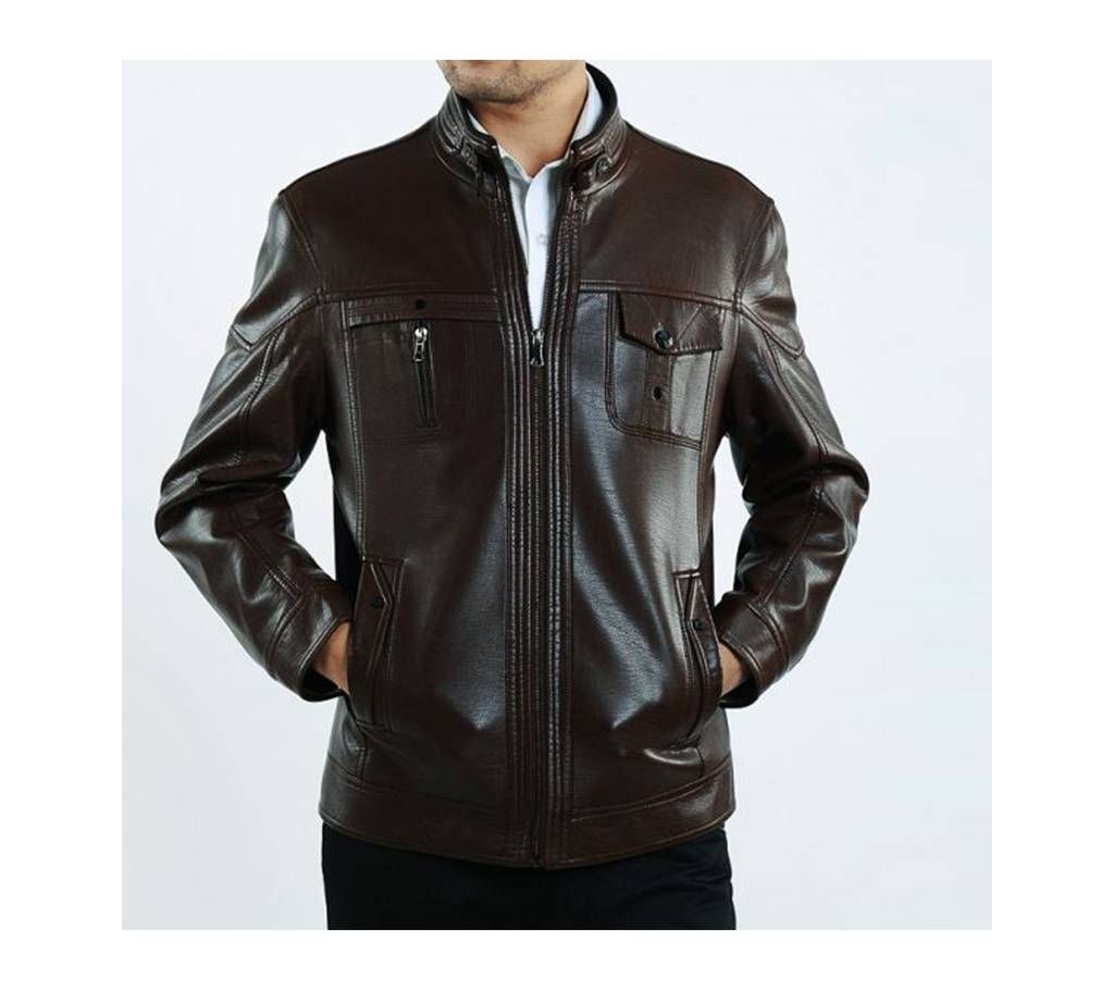 Gents Full Sleeve Artifical Leather jacket