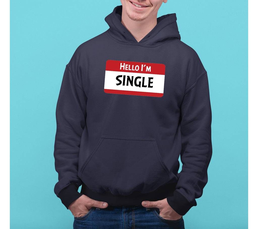 HELLO Mens Hoodie - Blue