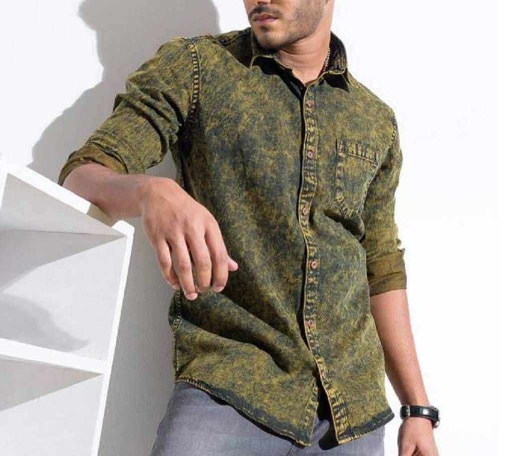 Mens Full Sleeve Denim Casual Shirt