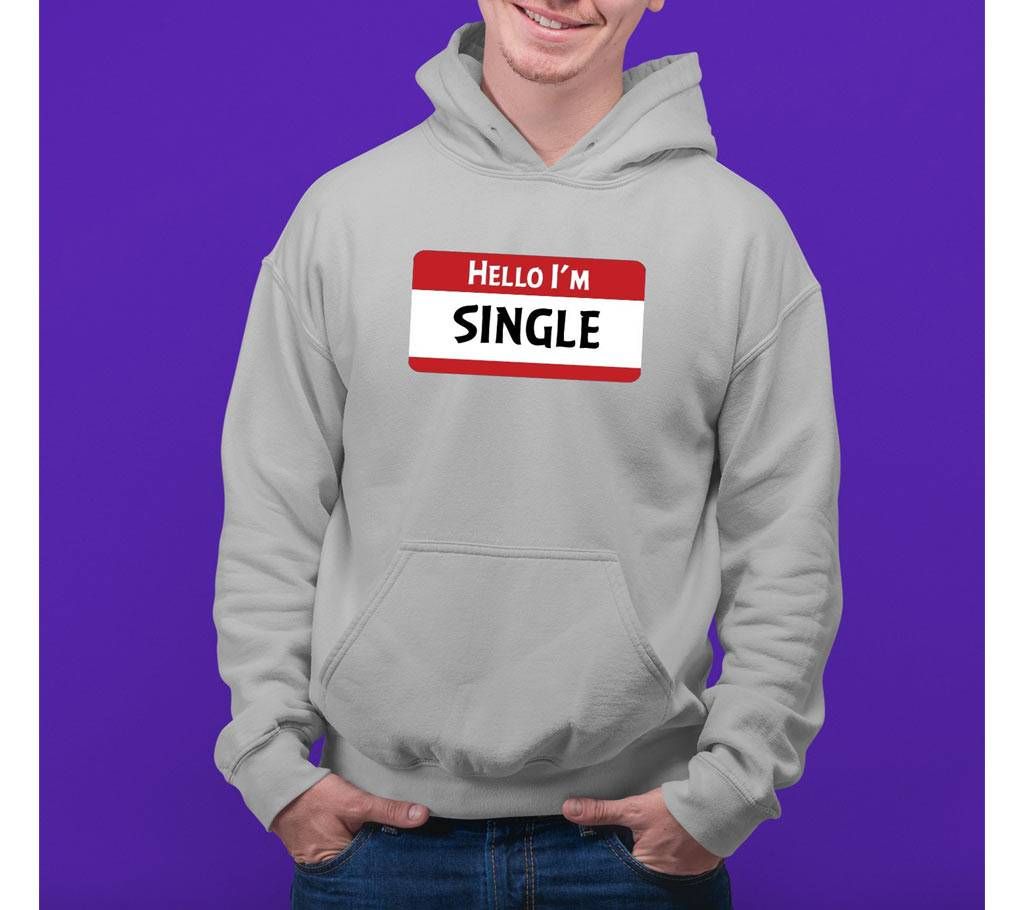 HELLO Mens Hoodie - Grey