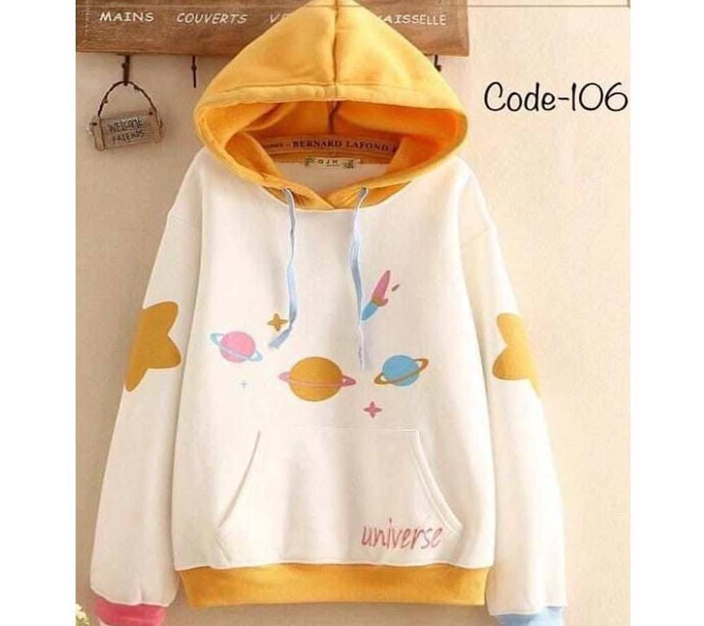 Ladies Full Sleeve Winter Hoodie 